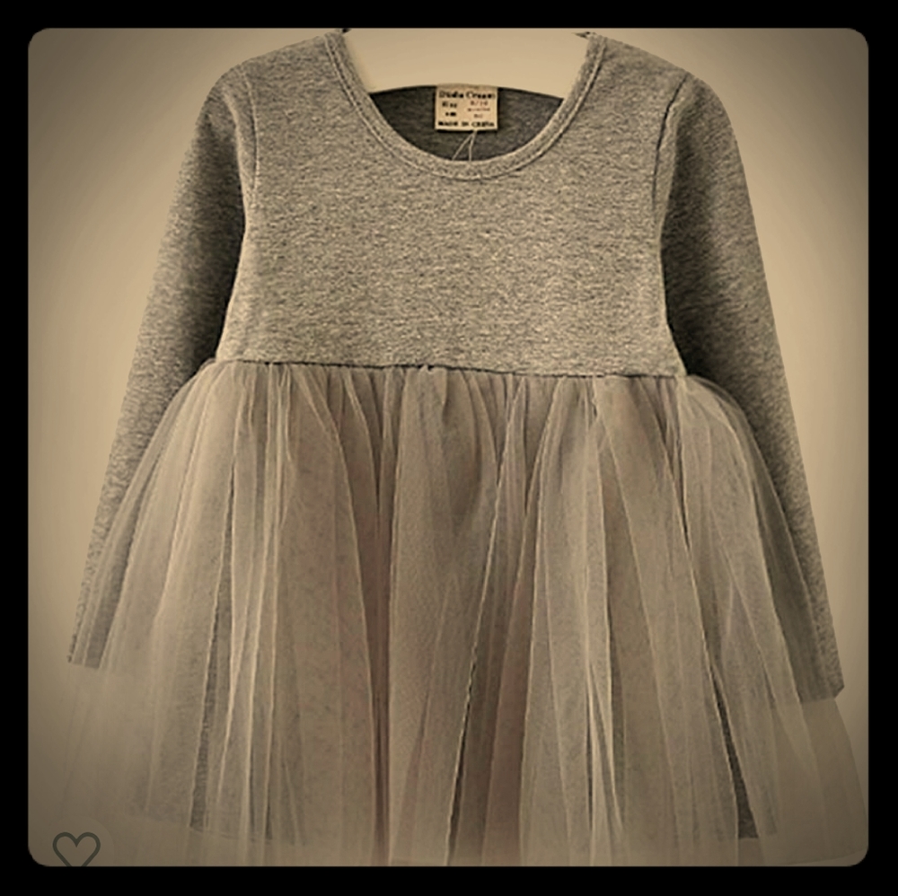 Gray Toddler tutu dress